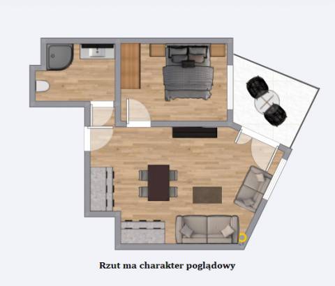 MARINA APARTAMENT Z 1 SYPIALNIA (STRONA ZACHODNIA)