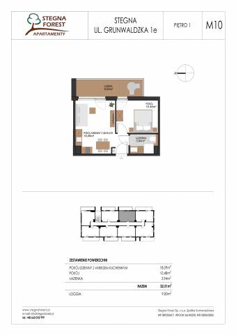 Apartament dwupokojowy nr 10