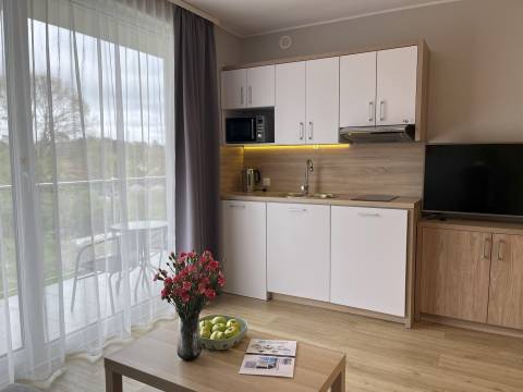 Apartament jednopokojowy z wnęką sypialnianą M24