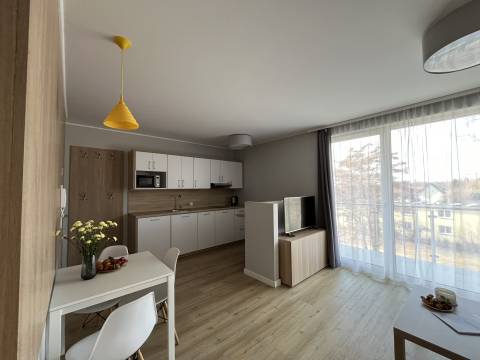 Apartament Jednopokojowy z wnęką sypialnianą M28