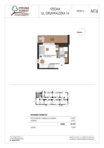 Apartament typu studio nr 16